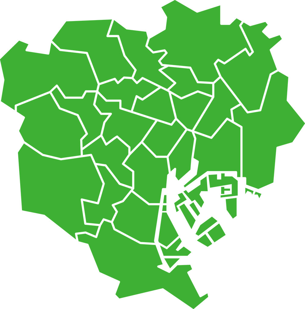 東京都内対応エリアマップ