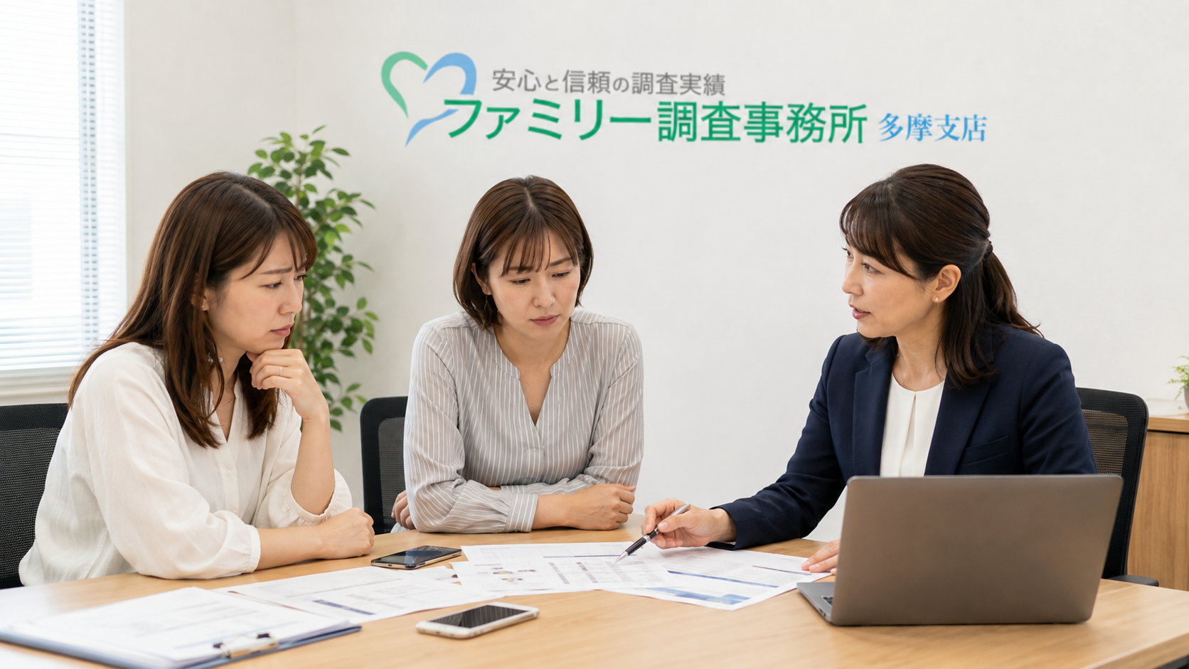 代理購入のメッセージと振込記録を整理する女性