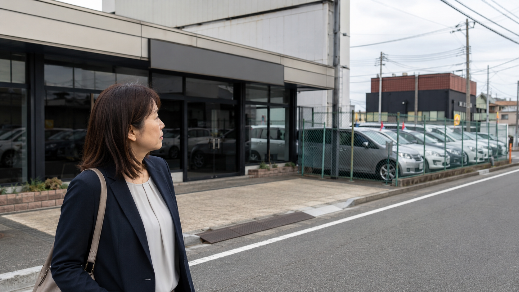 多摩地域で中古車販売店と車両保管先の状況を確認する調査